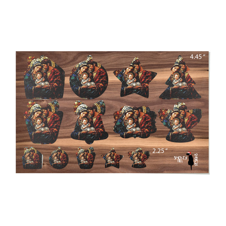 PatternPly® Transparent Holy Family Stained Glass 2 sizes