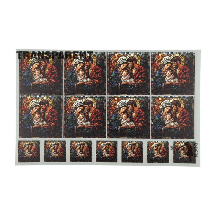 PatternPly® Transparent Holy Family Stained Glass 2 sizes