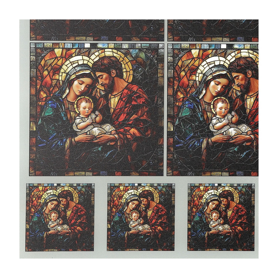 PatternPly® Transparent Holy Family Stained Glass 2 sizes