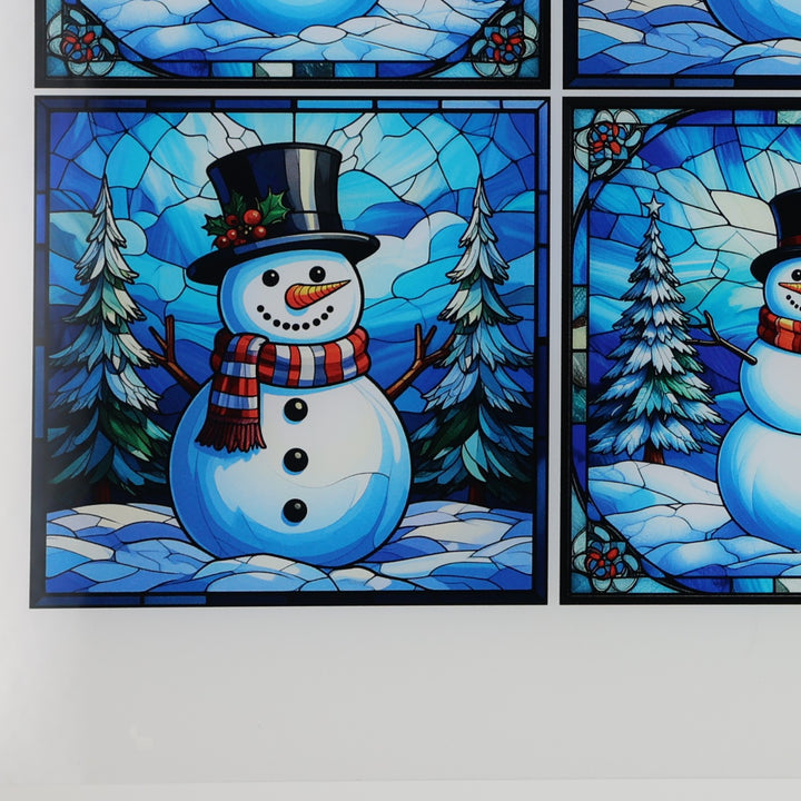 PatternPly® Transparent Jolly Snowmen Medium