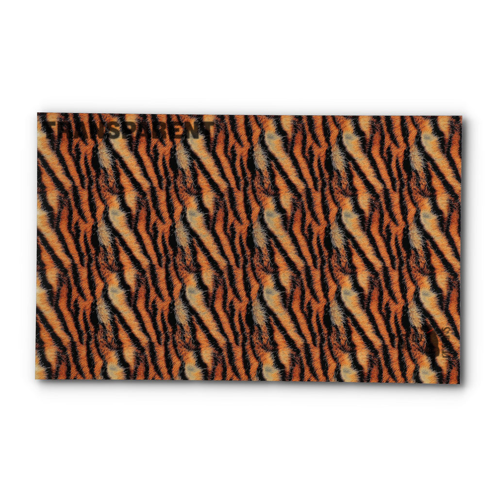 PatternPly® Transparent Realistic Tiger sheet showing the pattern