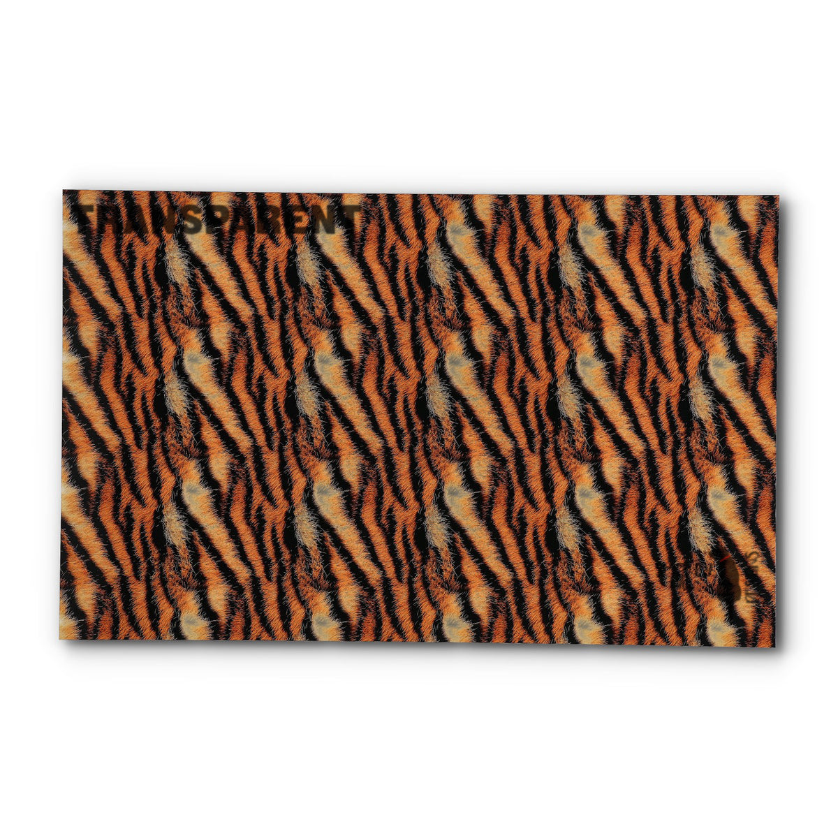 PatternPly® Transparent Realistic Tiger sheet showing the pattern