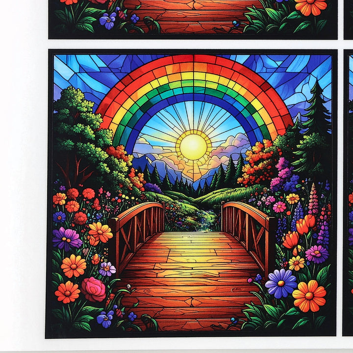 PatternPly® Full Coverage Crossing the Rainbow Bridge Large