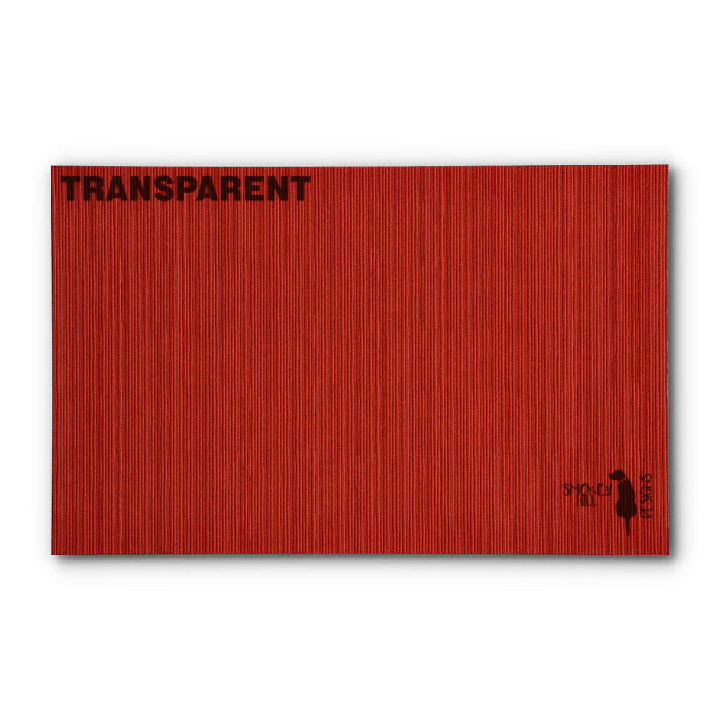 PatternPly® Transparent Corduroy Red sheet showing the pattern