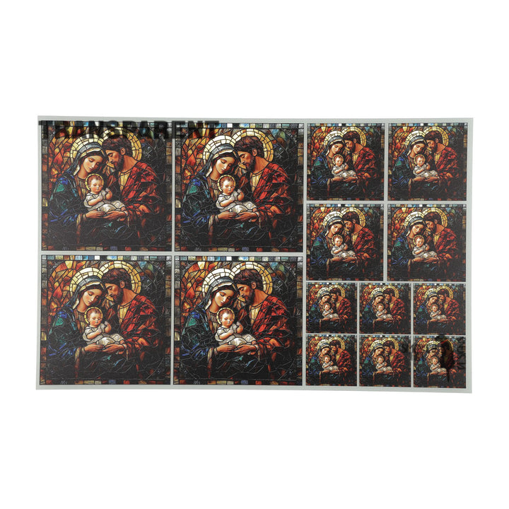 PatternPly® Transparent Holy Family Stained Glass 3 sizes