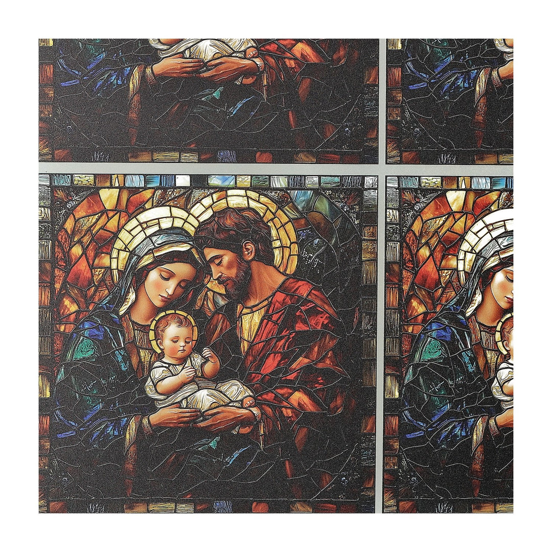 PatternPly® Transparent Holy Family Stained Glass 3 sizes