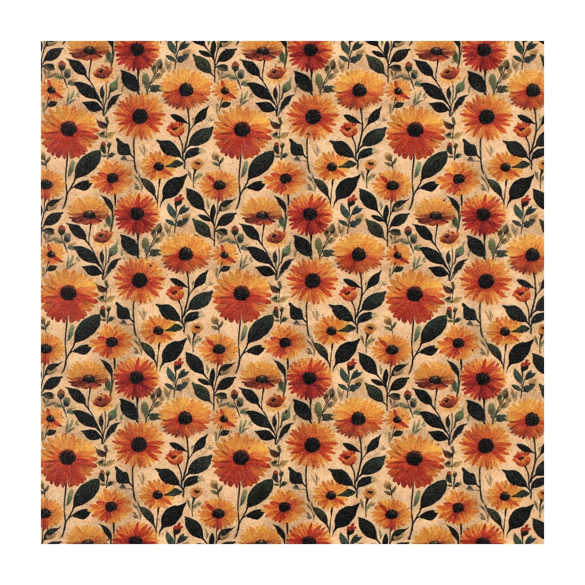 PatternPly® Naturals Sunflower Field sheet showing the pattern