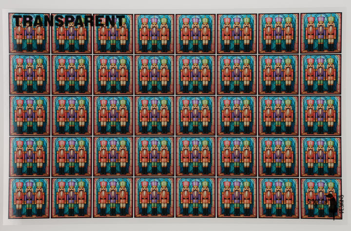 PatternPly® Transparent Pastel Nutcracker Extra Small