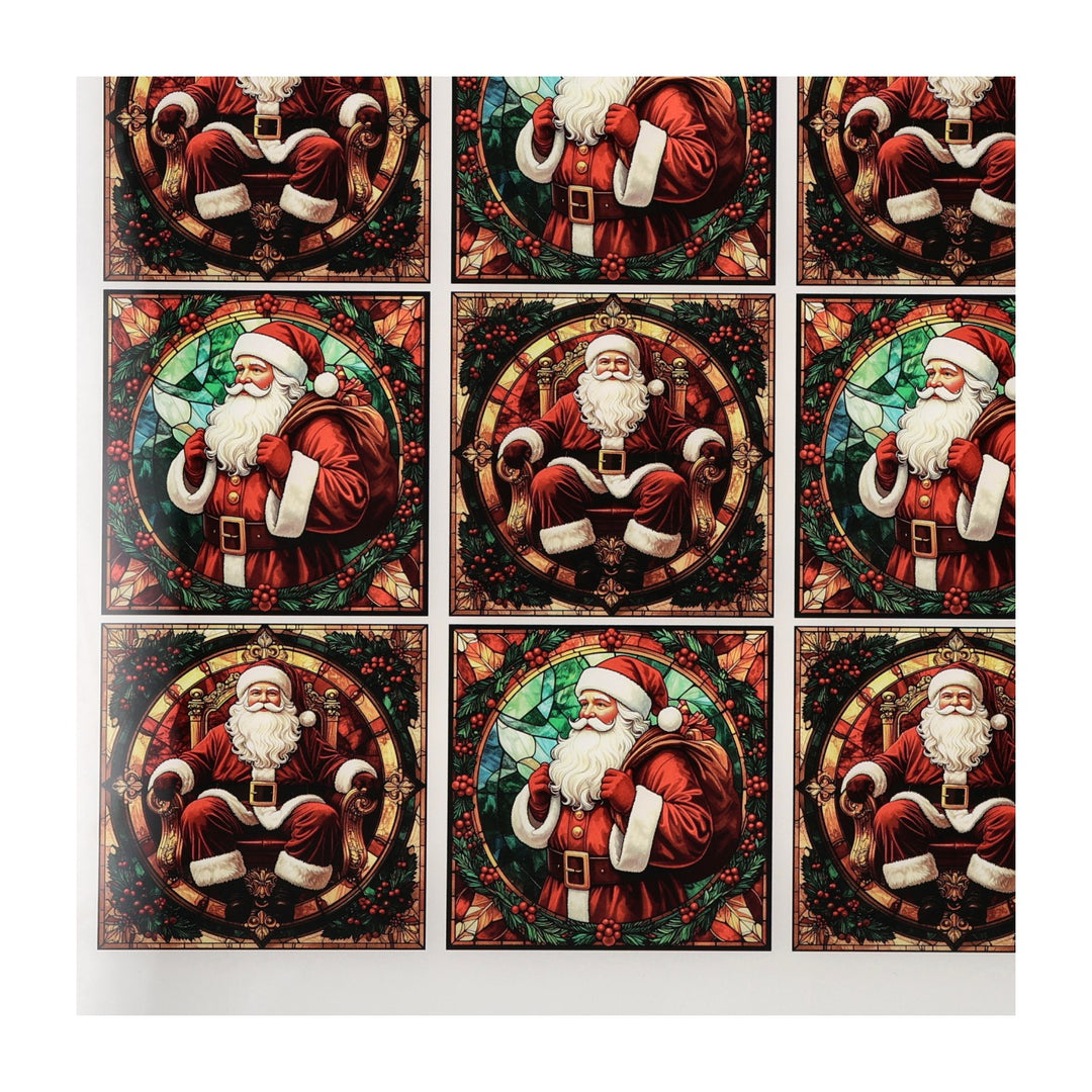 PatternPly® Transparent Classic Santas Small