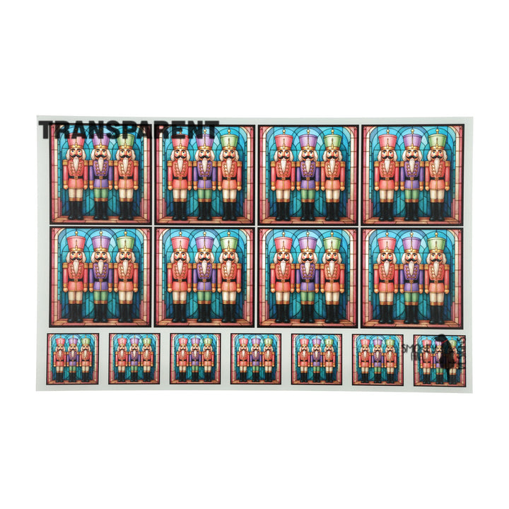PatternPly® Transparent Pastel Nutcracker 2 size