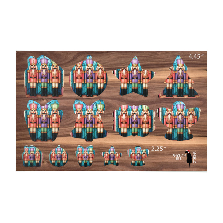 PatternPly® Transparent Pastel Nutcracker 2 size