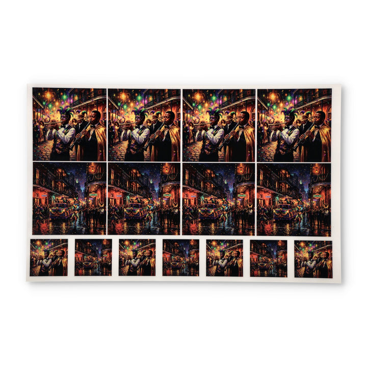 PatternPly® Full Coverage Mardi Gras Parade 2 sizes