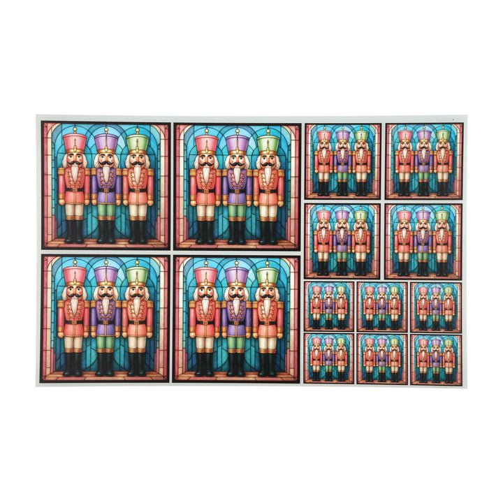 PatternPly® Transparent Pastel Nutcracker 3 size