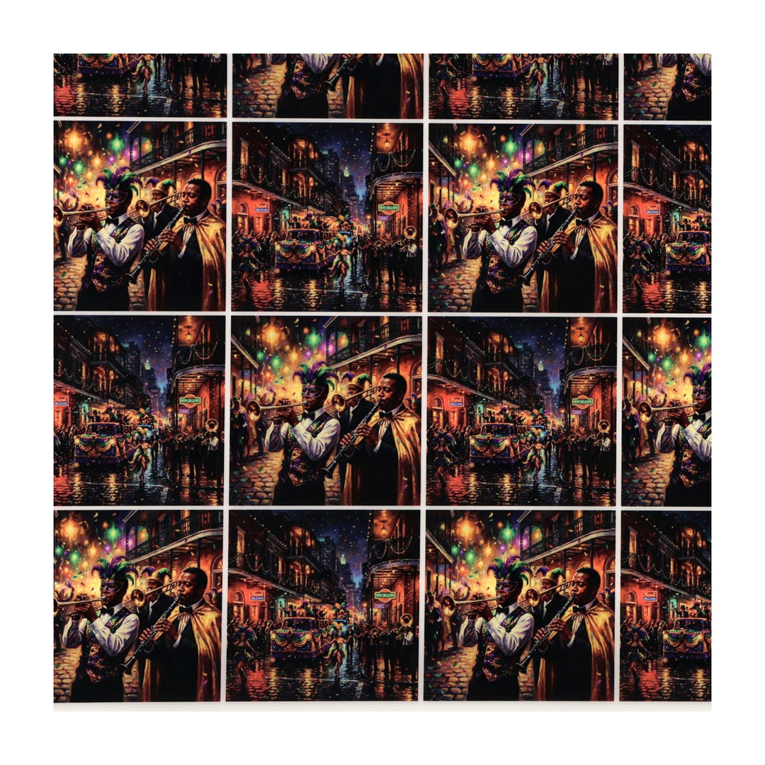 PatternPly® Full Coverage Mardi Gras Parade Extra Small