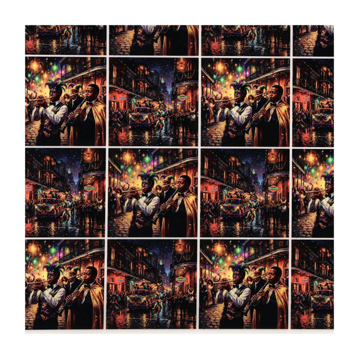 PatternPly® Full Coverage Mardi Gras Parade Extra Small