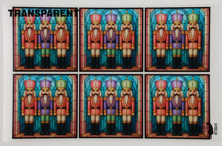 PatternPly® Transparent Pastel Nutcracker Large