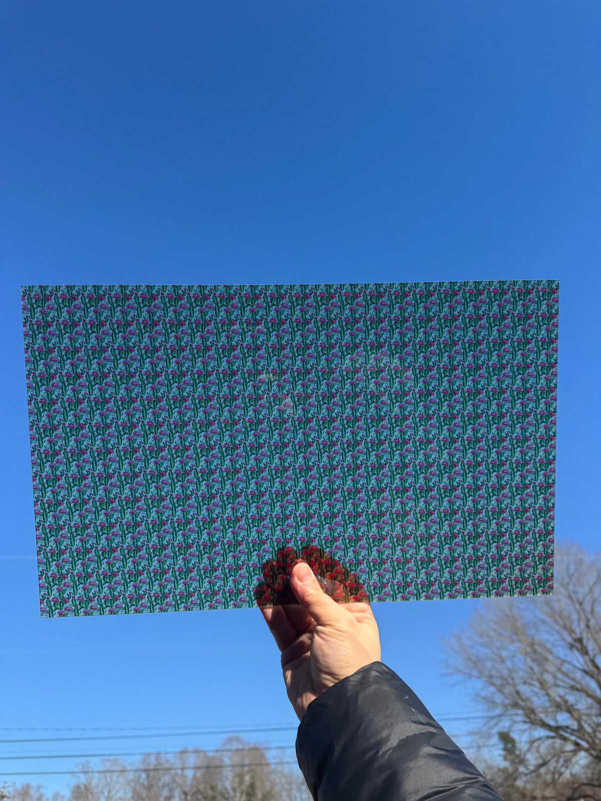 PatternPly® Transparent Micro Retro Western sheet showing the pattern