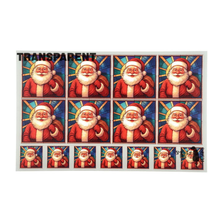 PatternPly® Transparent Santa Claus 2 sizes