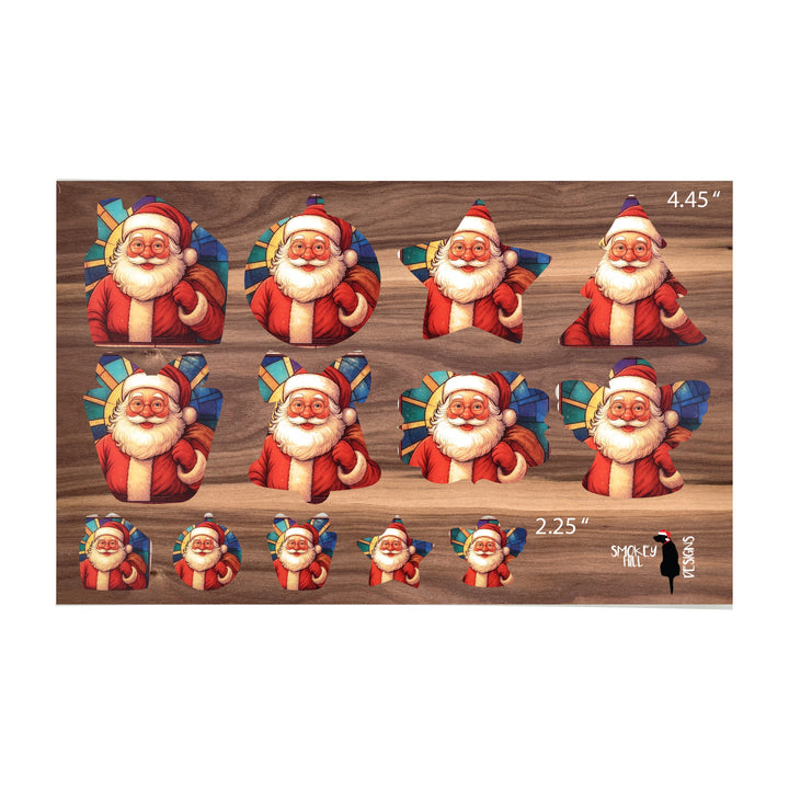 PatternPly® Transparent Santa Claus 2 sizes