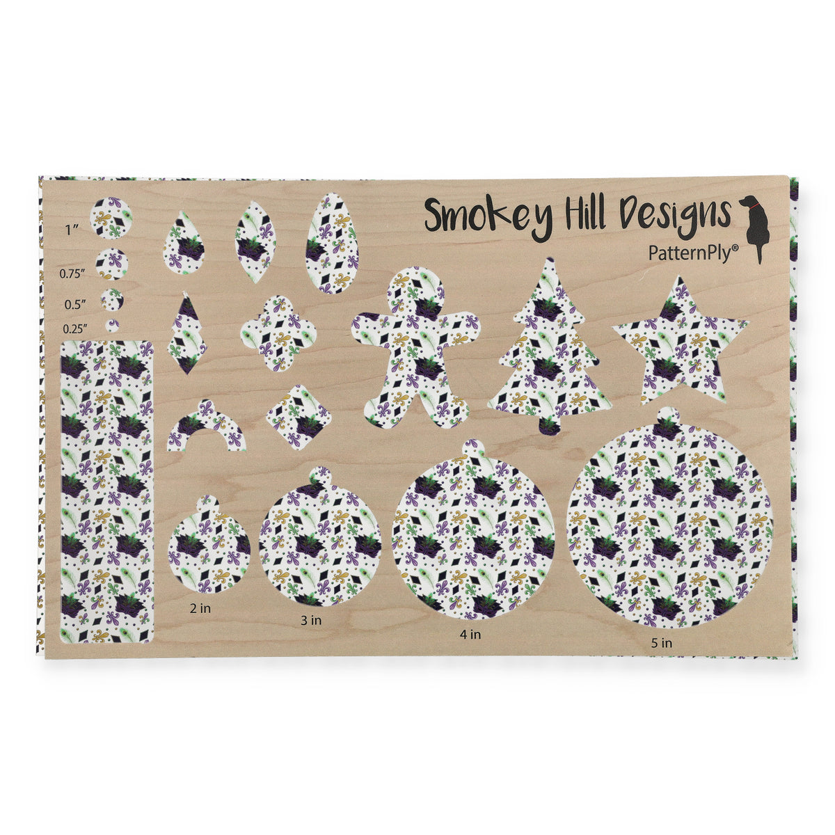 PatternPly® Scattered Mardi Gras Masquerade Micro product photo 3