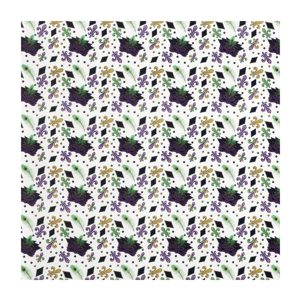 PatternPly® Scattered Mardi Gras Masquerade Micro sheet showing the pattern