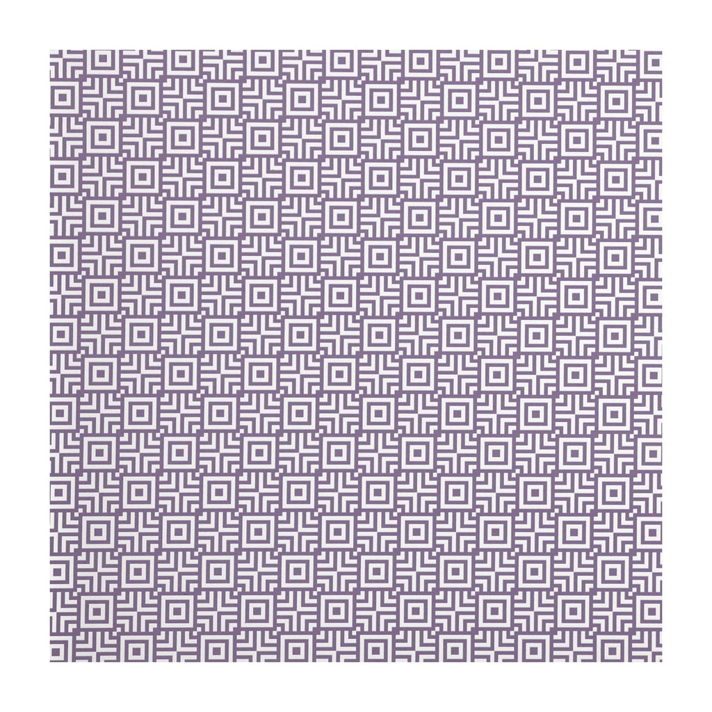PatternPly® Scattered Spring Lavender Geo Squares sheet showing the pattern