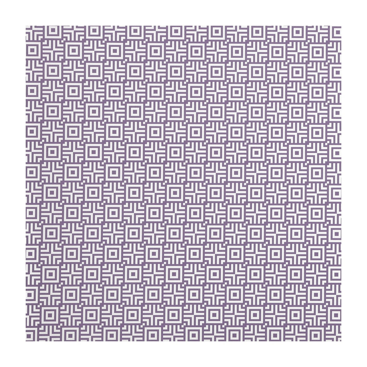 PatternPly® Scattered Spring Lavender Geo Squares sheet showing the pattern