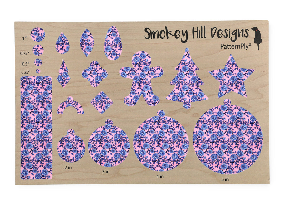 PatternPly® Full Coverage Pink and Blue Garden