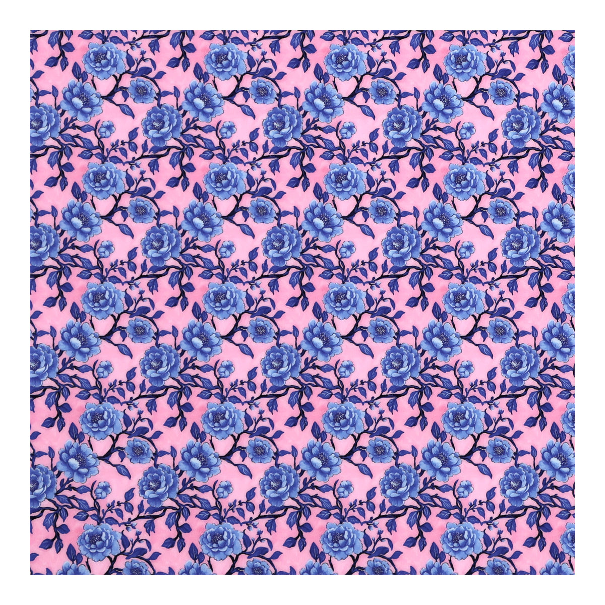 PatternPly® Full Coverage Pink and Blue Garden sheet showing the pattern