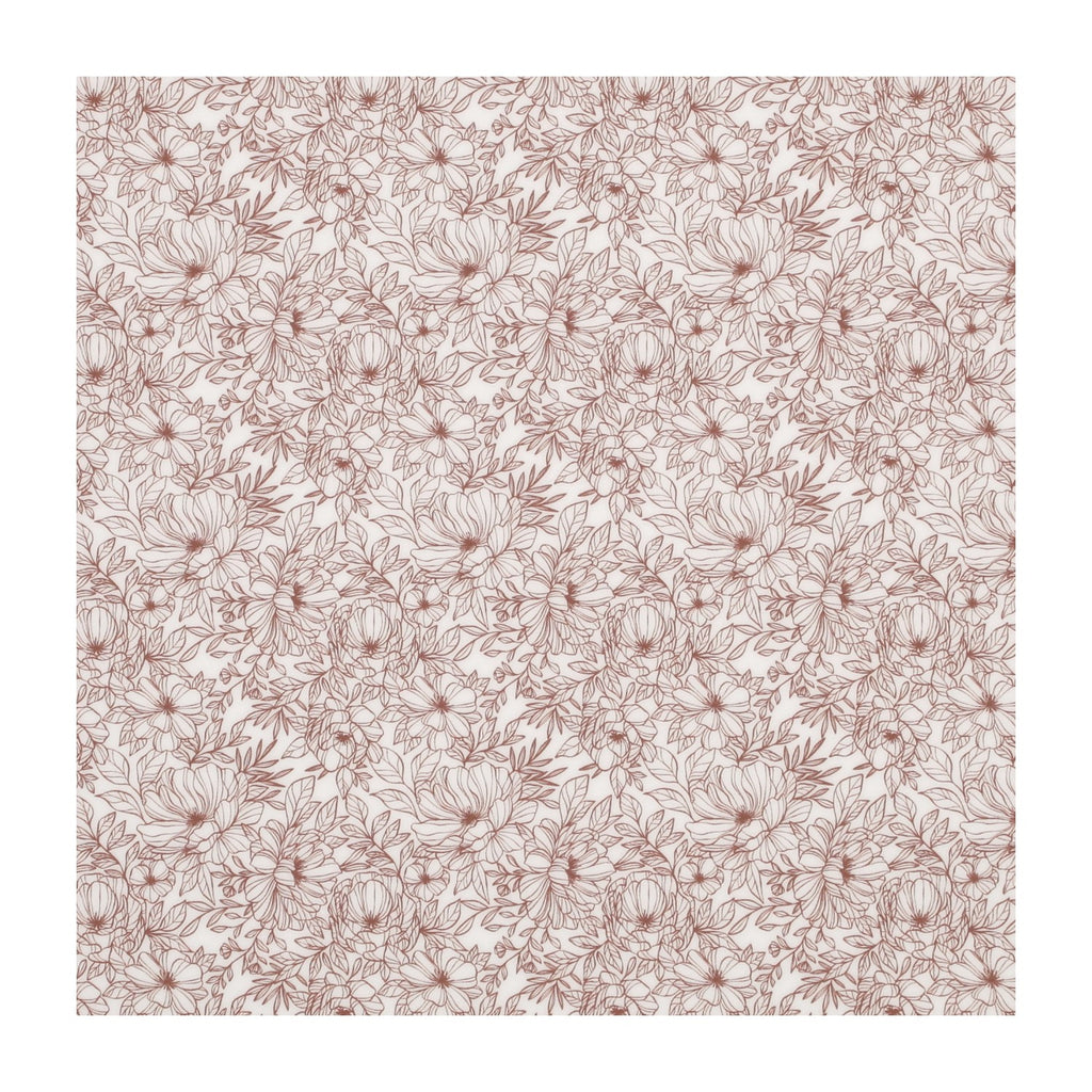 PatternPly® Full Coverage Soft Clay Peaceful Garden sheet showing the pattern