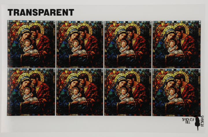 PatternPly® Transparent Holy Family Stained Glass Medium