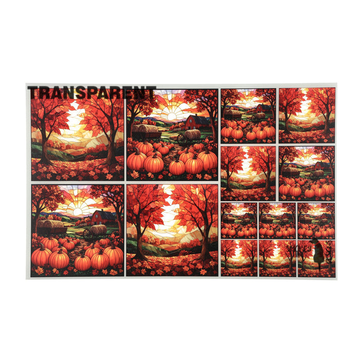 PatternPly® Transparent Autumn Hills 3 sizes