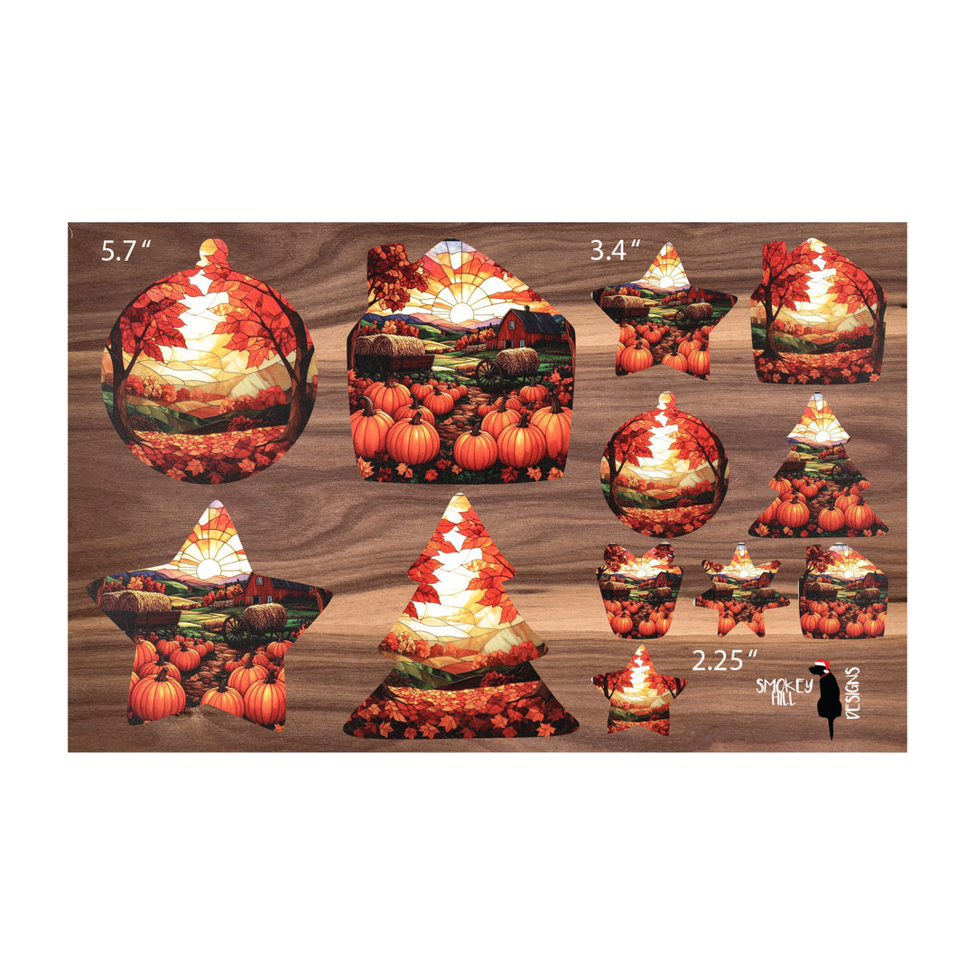 PatternPly® Transparent Autumn Hills 3 sizes