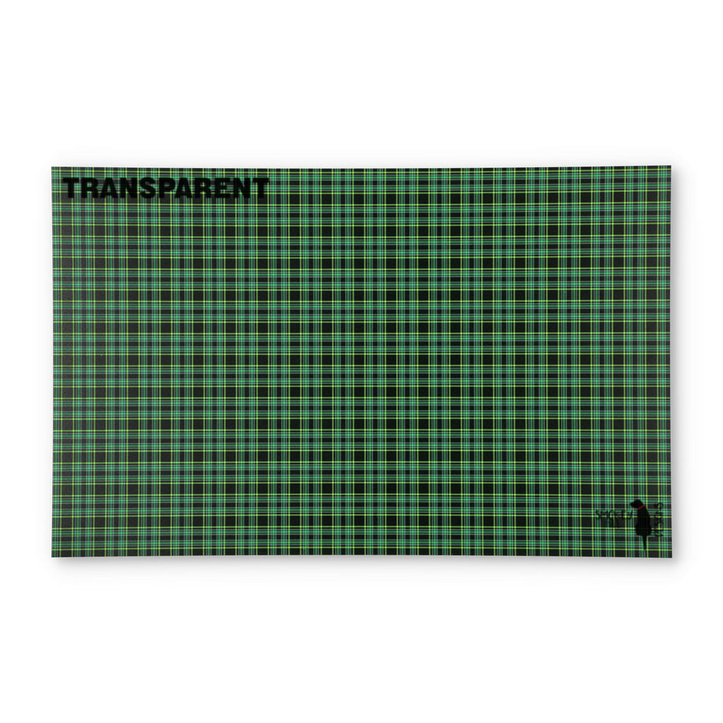 PatternPly® Transparent Irish Tartan Plaid sheet showing the pattern