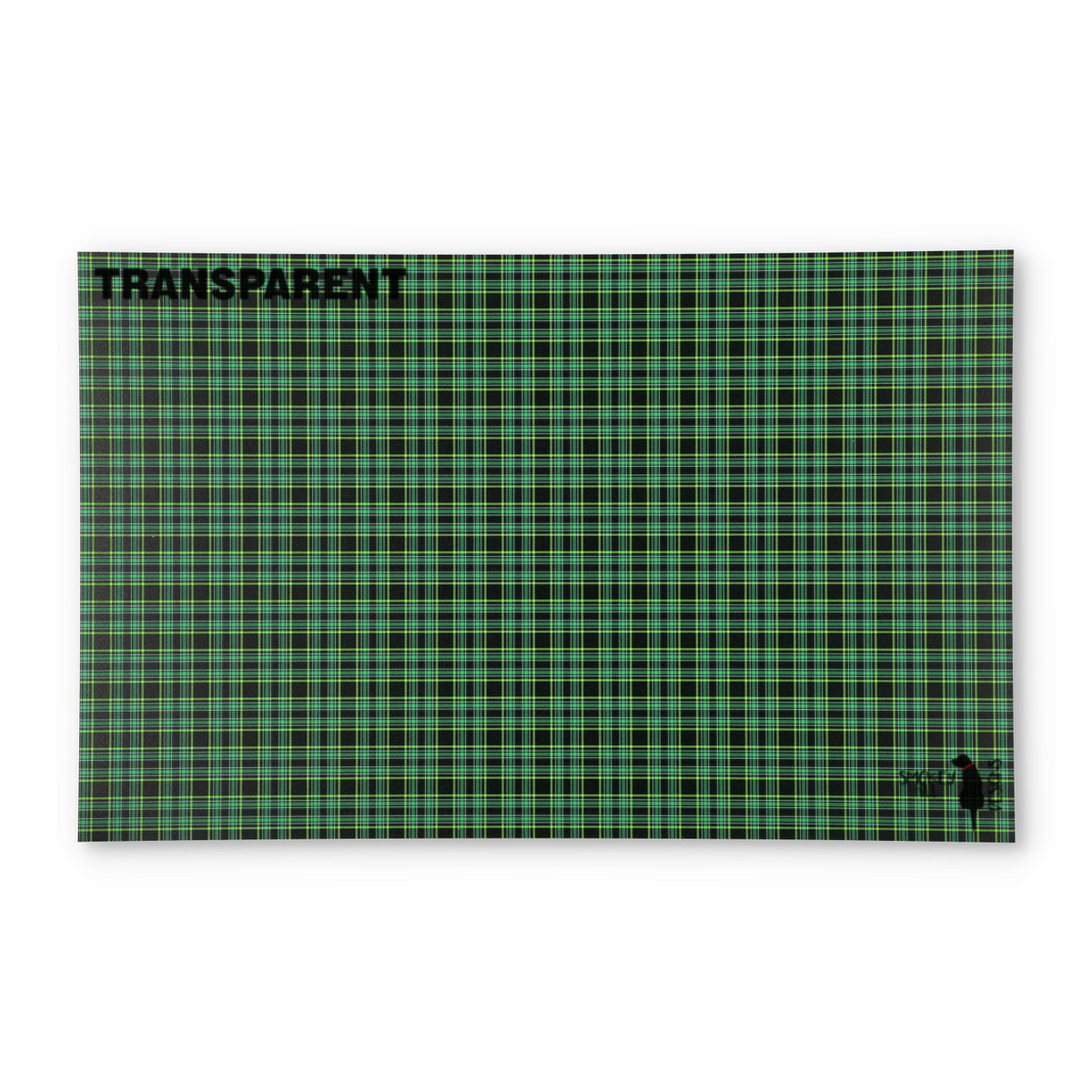 PatternPly® Transparent Irish Tartan Plaid sheet showing the pattern