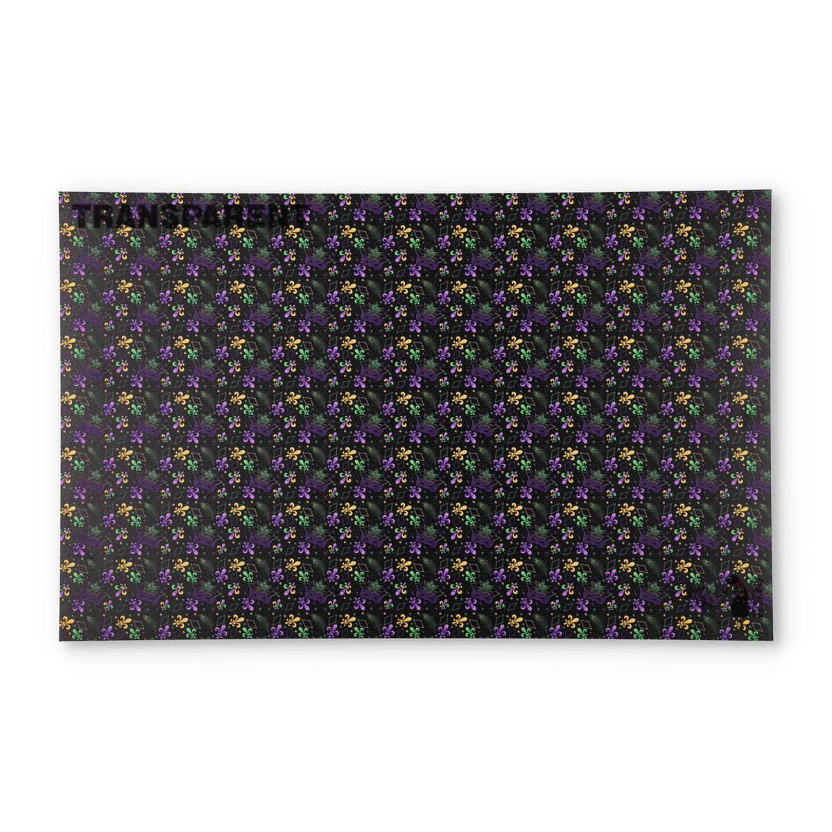 PatternPly® Transparent Mardi Gras Masquerade Micro sheet showing the pattern