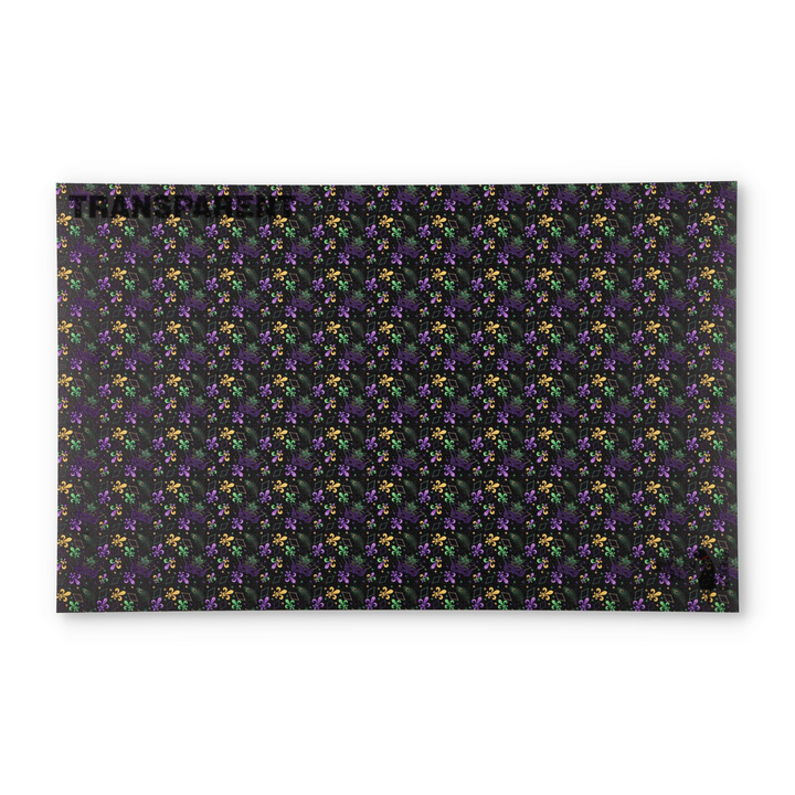 PatternPly® Transparent Mardi Gras Masquerade Micro