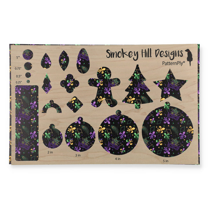 PatternPly® Full Coverage Mardi Gras Masquerade Large