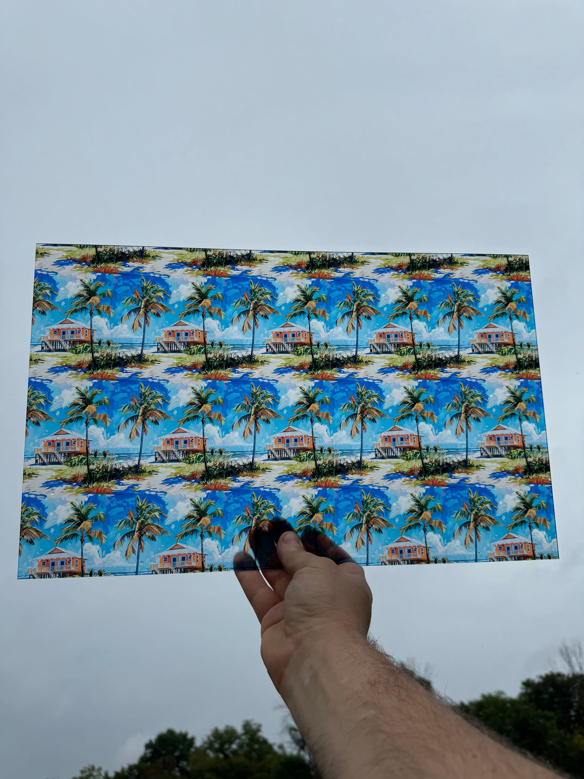 PatternPly® Transparent Beach House sheet showing the pattern