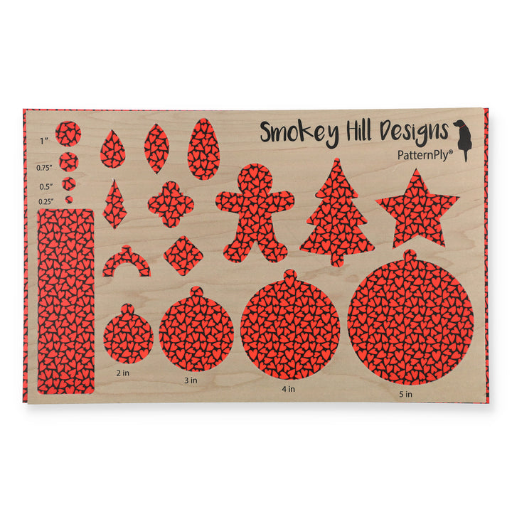 PatternPly® Full Coverage Red and Black Hearts