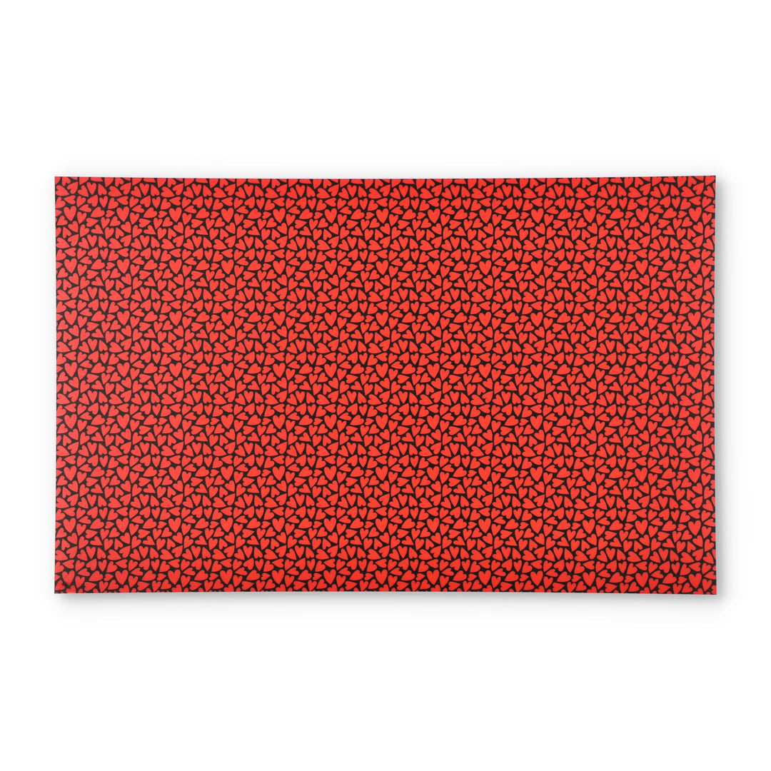 PatternPly® Full Coverage Red and Black Hearts