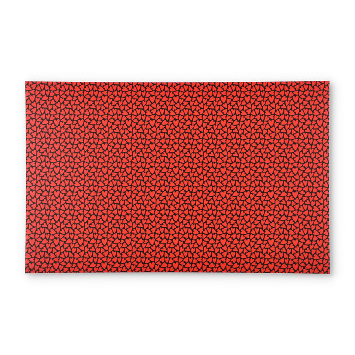 PatternPly® Full Coverage Red and Black Hearts
