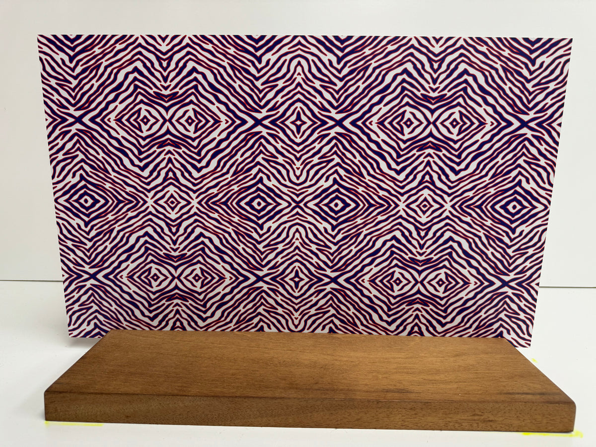 PatternPly® Full Coverage Micro Red White Blue Zebra product photo 3