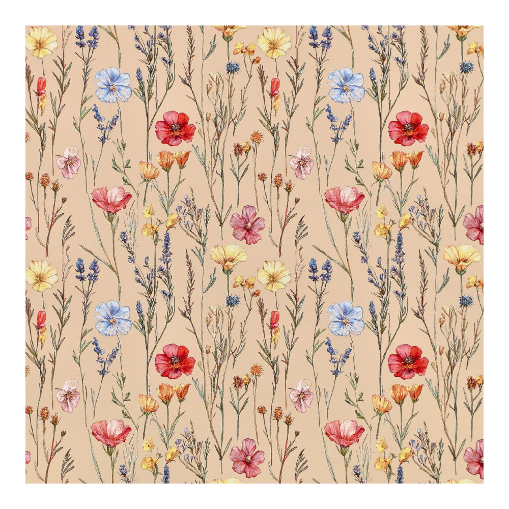 PatternPly® EcoNude Multi Wildflowers sheet showing the pattern