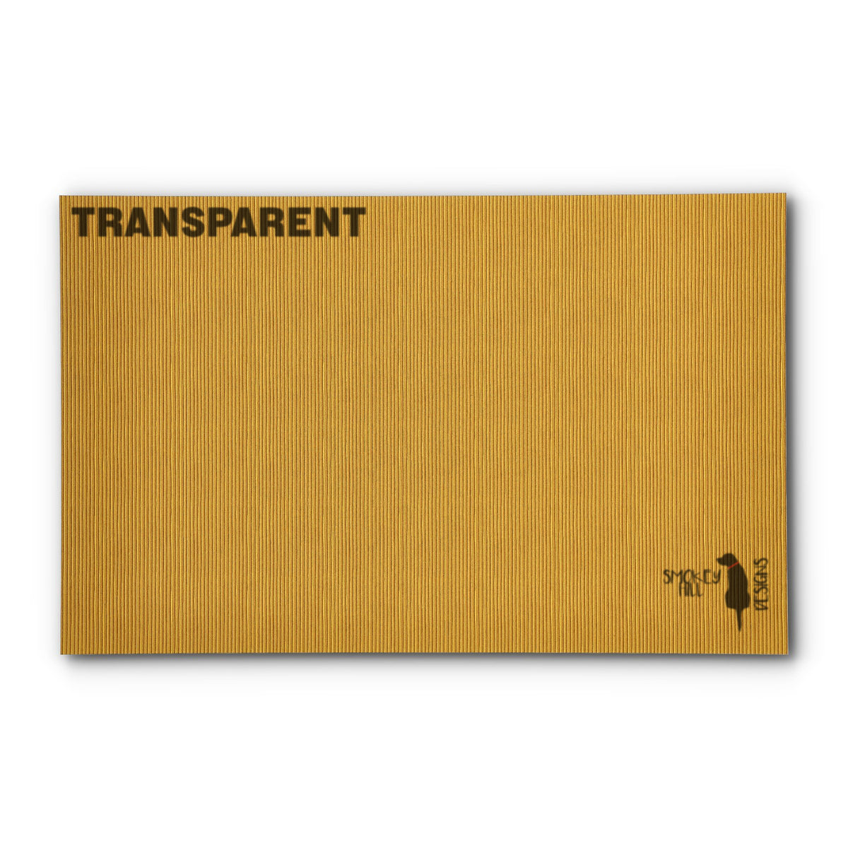 PatternPly® Transparent Corduroy Yellow sheet showing the pattern