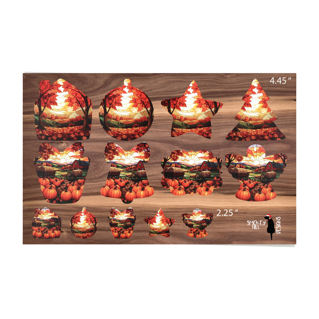 PatternPly® Transparent Autumn Hills 2 sizes