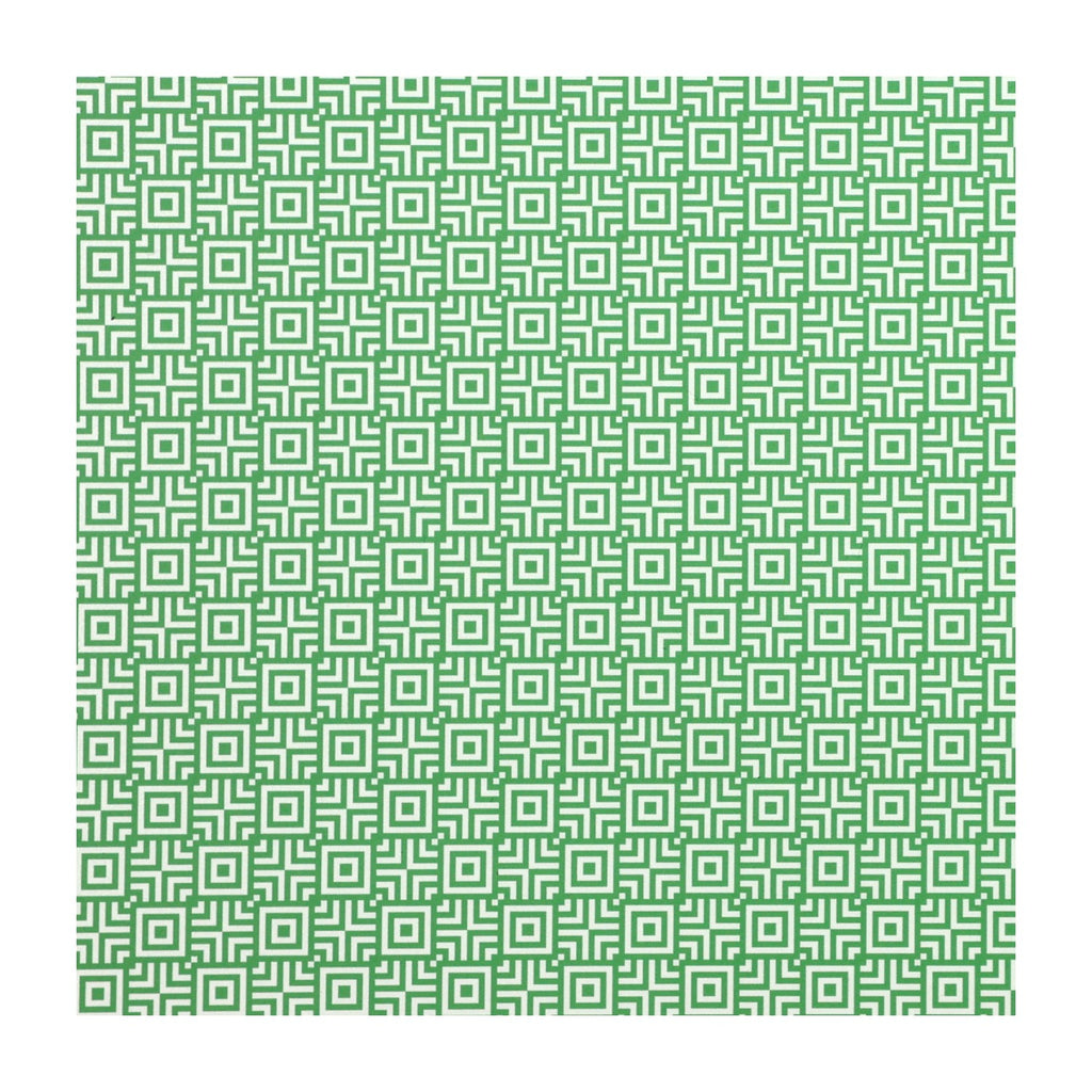 PatternPly® Full Coverage Spring Green Geo Squares sheet showing the pattern