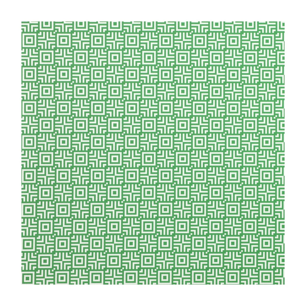 PatternPly® Full Coverage Spring Green Geo Squares sheet showing the pattern