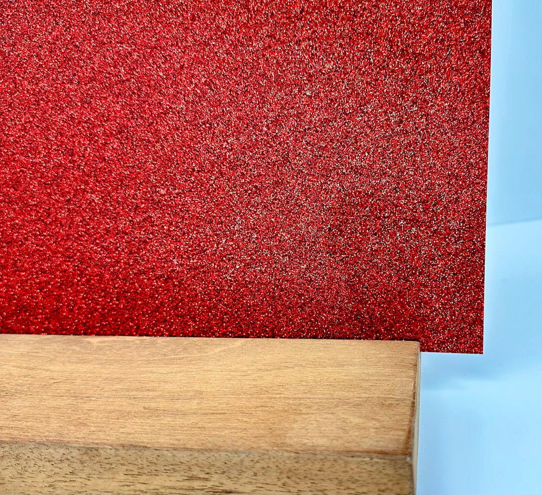 1/8" Red Glitter Acrylic (per sheet)