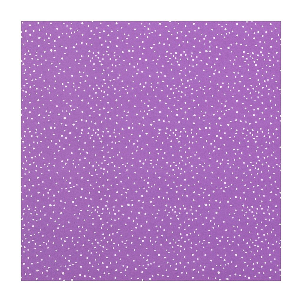 PatternPly® Full Coverage Spring Dots on Lavender sheet showing the pattern
